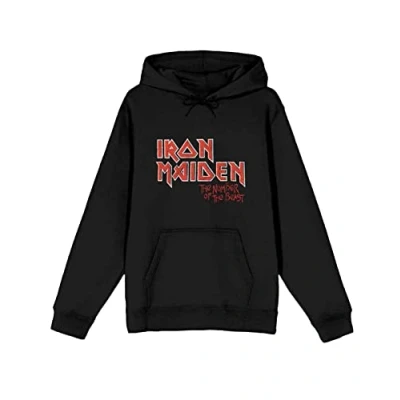 Immagine di Iron Maiden Felpa con Cappuccio Number of The Beast Vintage Logo Faded Edge Size Large