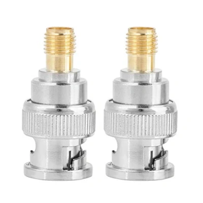 Immagine di Connettore BNC maschio femmina SMA J/SMA K Convertitore adattatore coassiale Placcato oro di prova in rame 2 pezzi