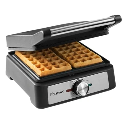 Immagine di Bestron AWM100BL Piastra per waffle, in acciaio