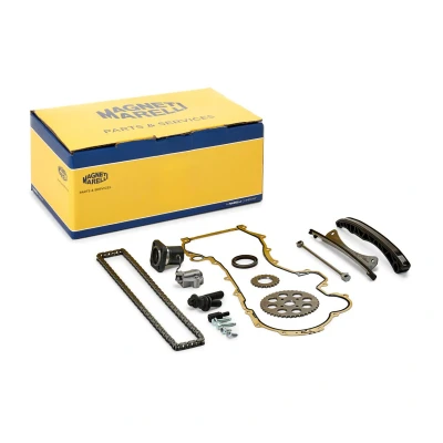 Immagine di MAGNETI MARELLI 341500000101 kit Catena distribuzione con guarnizione bulloni/viti Simplex, chiusa FIAT: Grande Punto Hatchback