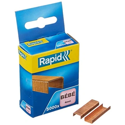 Immagine di &#039;Rapid punti metallici Bambino, lunghezza 4 mm, 15000 metallici, cuce fino a 15 Fogli, filo robusto ramato, 11974685