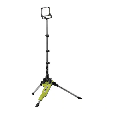 Immagine di Ryobi R18TL 0 Faro con Treppiedi LED 18V, Fino a 2.700 Lumens per Distanze 10m, Estensione in Altezza da 0.6m 1.7m, 3 Livelli di Luminosità e 1 Testa Ruotabile 310