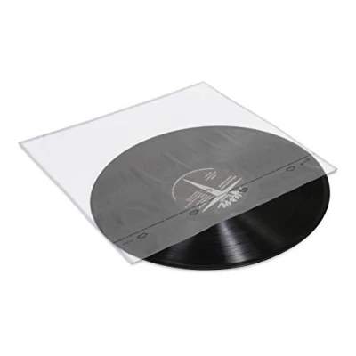 Immagine di Dynavox Custodie interne per dischi in vinile, confezione da 50, trasparenti