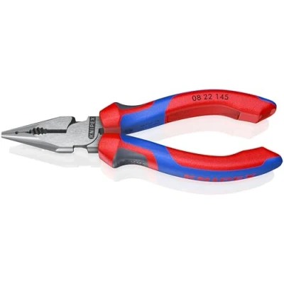 Immagine di Knipex Pinza Universale con Testa a Punta Bonderizzata Nera, Rivestiti in Materiale Bicomponente 145 Mm (Confezione Self Service/Blister) 08 22 Sb
