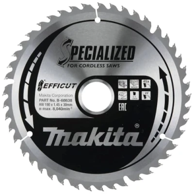 Immagine di Makita B 68638 Lama circolare 190 x 30 1.45 mm Numero di denti: 45 1 pz.