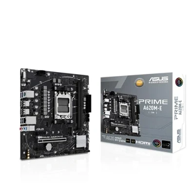 Immagine di Asus PRIME A620M E CSM Mainboard Attacco (PC) #####AMD AM5 Fattore di forma (dettagli) Micro ATX Chipset della scheda madre AMD® A620