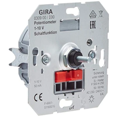 Immagine di Gira 030900, Modulo potenziometro elettronico con funzione interruttore per ingresso di controllo 10 V