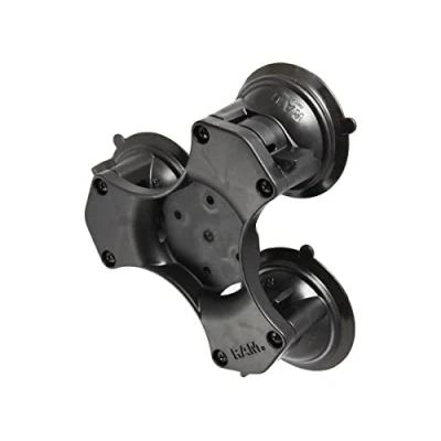 Immagine di SUPPORTO A TRIPLA VENTOSA RAM MOUNT RAP 365 224 1BU CON 3 VENTOSE TRIPLE SUCTION