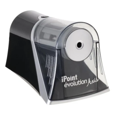 Immagine di Westcott E 15510 00 Temperamatite elettrico iPoint Axis con arresto punta automatico, grigio/nero
