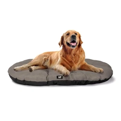 Immagine di Ferplast Cuccia Cane Relax, Cuscino per cani di medie dimensioni, Gatto, Tappetino cucce e auto Lavabile in Cotone con Soffice Imbottitura, 85 x 55 cm. Marrone