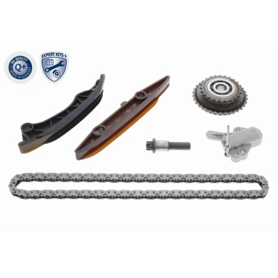 Immagine di VAICO V20 10017 BEK2 Kit Catena distribuzione con guide di scorrimento, tendicatena ingranaggio Simplex, chiusa BMW: 1 Hatchback