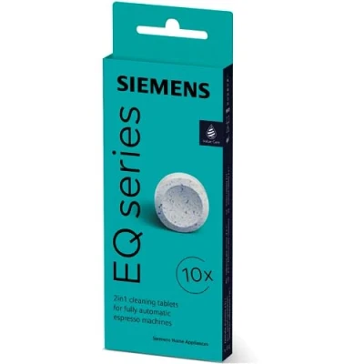 Immagine di Siemens TZ80001B Pastiglie per la pulizia EQ Bean to Cup Macchine da caffè, colore: Bianco