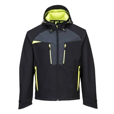 Immagine di Portwest Giacca Softshell DX4 per uomo, Nero, Taglia: L, DX474BKRL