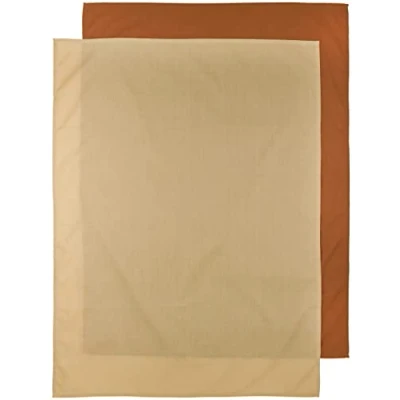 Immagine di Meyco Lenzuolo per culla, 75 x 100 cm, set da 2 pezzi, colore: cammello/sabbia calda