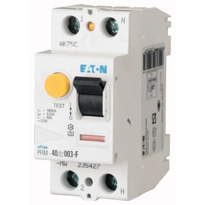 Immagine di Eaton 187449 PFIM 25/2/003 G/F Interruttore differenziale per frequenze miscelate s 2 poli 25 A 0.03 230 V