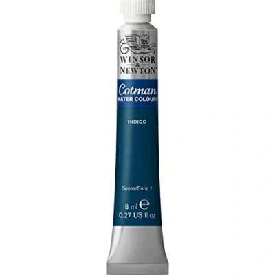 Immagine di Winsor &amp; Newton Cotman 8840097 Colore ad acquerello, colori vivaci di alta qualità con ottime proprietà lavorazione, tubo da 8 ml, indaco