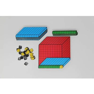 Immagine di WISSNER® aktiv lernen Set di calcolatrici decimali in 3D, 54 parti magnetici MAG Pap