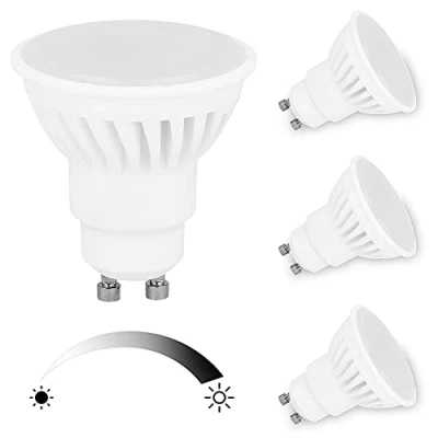 Immagine di LED line Lampadine GU10 dimmerabili, 1250 lm, 2700 K, 230 V, 10 W (equivalenti a 120 lampadina alogena), angolo, confezione da 3