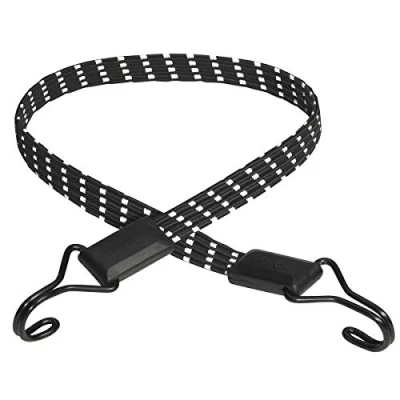 Immagine di Master Lock 3229EURDAT Cinghia Elastica Riflettente con Ganci Cavo Gancio Invertito Adatto per Giardinaggio, Trasporto, Trasloco, Campeggio, Nero, 60 cm