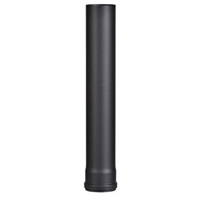 Immagine di FIREFIX Tubo a pellet R80/5 in acciaio da 1,2 mm di diametro, 80 mm, per stufe e camini pellet, Senotherm, nero, 500 lunghezza