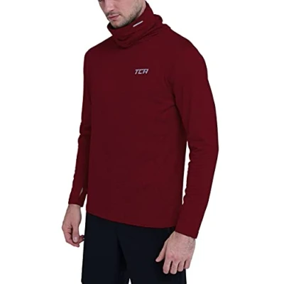 Immagine di TCA Warm Up da Uomo Maglia a Collo Alto Corsa Termico Maniche Lunghe Cabernet, XL