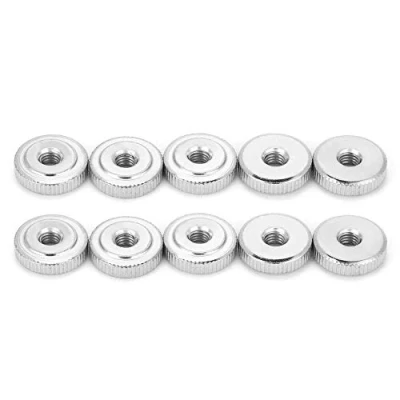 Immagine di 10 pezzi Din467 Gb807 m3 m4 m5 m6 m8 m10 Impugnatura con Dadi a punta dentata zigrinati testa zigrinata(M5（10pcs）)