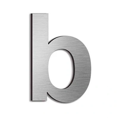 Immagine di nanlyiau Numeri civici Numero di Acciaio civico esterno in Solido Inossidabile 304,Aspetto Fluttuante, 6in/15.3cm(b)