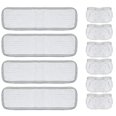 Immagine di Polti PAEU0217 Kit Pulizia per Vaporetto con 4 Panni in Tessuto la dei Pavimenti e 6 Cuffie di Superfici Dure