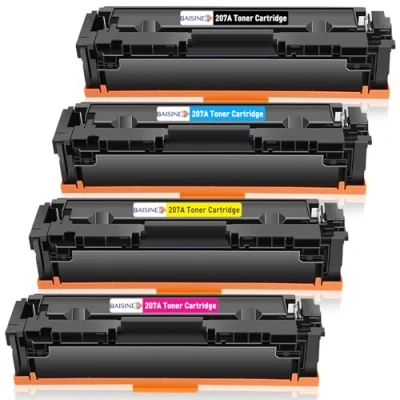 Immagine di BAISINE 207A Toner con Chip Compatibile HP 207X Cartucce per Color Laserjet Pro MFP M283fdw M282nw M283fdn, M255dw M255nw W2210A W2211A W2212A W2213A