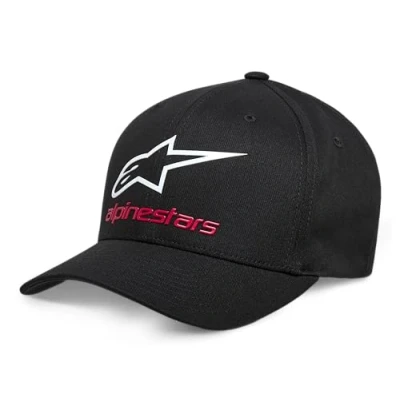 Immagine di Alpinestars Always 2.0 Hat Berretto da Baseball con Visiera Curva e Chiusura Elasticizzata Cappellino Uomo Nero/Bianco/Rosso SM