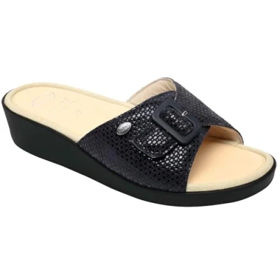 Immagine di Scholl Ciabatte da donna Mango, numero 39, blu navy, con soletta in memory foam