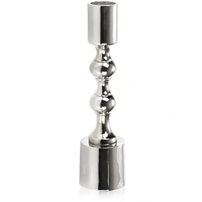Immagine di com four® candelabri dal Design Elegante per Una tavola Festiva Moderni Matrimoni, anniversari in Metallo la di Natale portacandele (16 cm Color Argento)