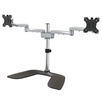 Immagine di StarTech.com Supporto Doppio Monitor regolabile in altezza, Snodabile, Acciaio e Alluminio, Compatibile VESA