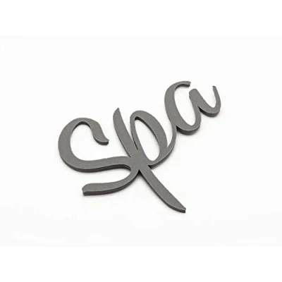 Immagine di Spa Targhetta per porta con scritta &quot;Name&quot;, autoadesiva, colore: Grigio