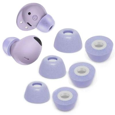 Immagine di auricolari in memory foam per Samsung Galaxy Buds2 Pro, di ricambio Fit Case (Viola, SML)