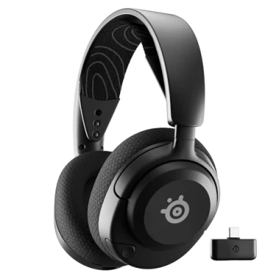 Immagine di SteelSeries Arctis Nova 5 Cuffia da gioco wireless multi sistema Driver magnetici al neodimio 100+ preset audio Batteria 60 HR 2,4GHz o BT Mic ClearCast Gen2.X PC, PS5, PS4, Switch,cellulare