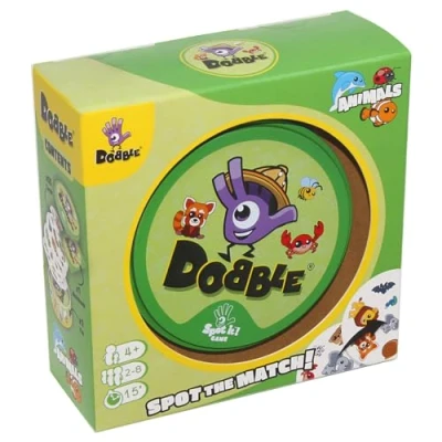Immagine di Asmodee , Dobble Animals Card Game Ages 6+ 2 8 Players 15 Minutes Playing Time