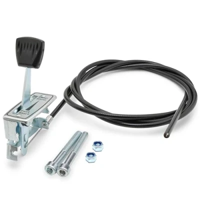 Immagine di Easyboost Leva di comando acceleratore universale acciaio con cavo gas rigido raccordo Z per riparazione tosaerba