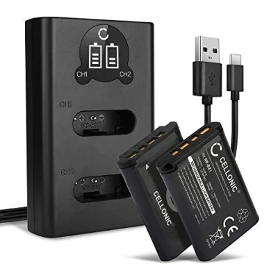 Immagine di CELLONIC 2X Batteria NP BX1 NPBX1 Compatibile con Sony RX100 FDR X3000 RX1 DSC HX400V 1090mAh 3.6V 3.7V + Caricabatterie Doppio