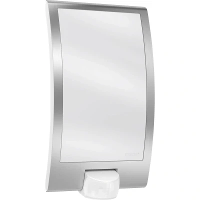 Immagine di Steinel L 22 S 009816 Lampada da parete per esterni con rilevatore di movimento a risparmio energetico, LED (monocolore) E27 60 W acciaio inox