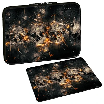 Immagine di PEDEA Custodia design per notebook, 10,1 pollici, 13,3 pollici / 15,6 17,3 Skulls Zoll + Mauspad