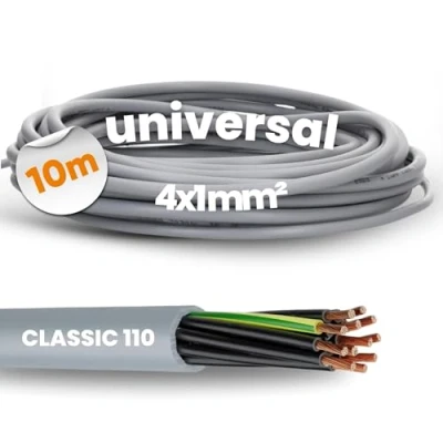 Immagine di Lapp 1119204 Oliflex Classic 110 cavo di controllo in PVC, 4 x 1 mm², con conduttore protezione verde e giallo, G1,0 a fili