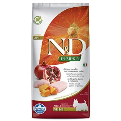 Immagine di Farmina, N&amp;D Pumpkin, Pollo, Zucca e Melograno, Cane Adult Mini, 7kg
