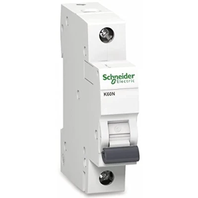 Immagine di Schneider Electric A9K01110 Interruttore Automatico K60N 1P, 10A, B Caratteristiche, 6kA, Bianco, 10 Ampere