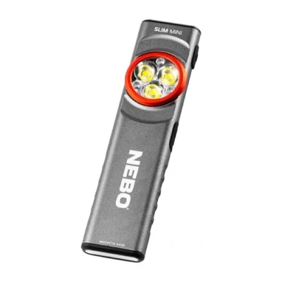 Immagine di NEBO Slim+ mini torcia ricaricabile USB C LED portatile con profilo ultra sottile, luminosa 250 lumen di potenza e fino a 10 ore autonomia, impermeabile multifunzione