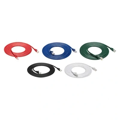 Immagine di Amazon Basics Cavo RJ45 Ethernet Cat6, con protezione sulla clip di sgancio, 3m (confezione da 5), Nero/Rosso/Blu/Bianco/Verde