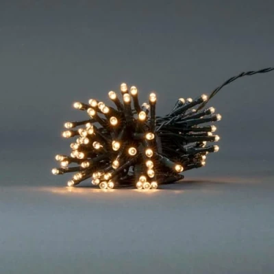 Immagine di NEDIS Luci decorative, corda, 96 LED, bianco caldo, 7,20 m, effetti di luce: 7, interni ed esterni, funzionamento a batteria