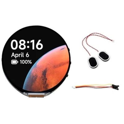 Immagine di Waveshare ESP32 S3 1.85inch Round Display Development Board,360x360 Pixels 262K Color LCD with S3,Supports WiFi &amp; Bluetooth,32 Bit LX7 Dual Core Processor