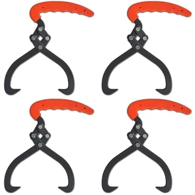 Immagine di vidaXL 4x Tenaglia per Tronchi con Manico in PVC Solleva Forestale