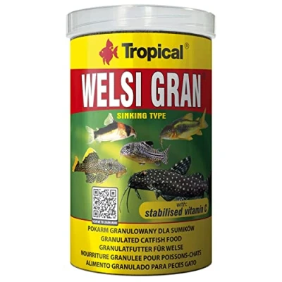 Immagine di WELSI GRAN 1000ml / 650g Granuli multi ingrediente ad affondamento rapido per pesci di fondo